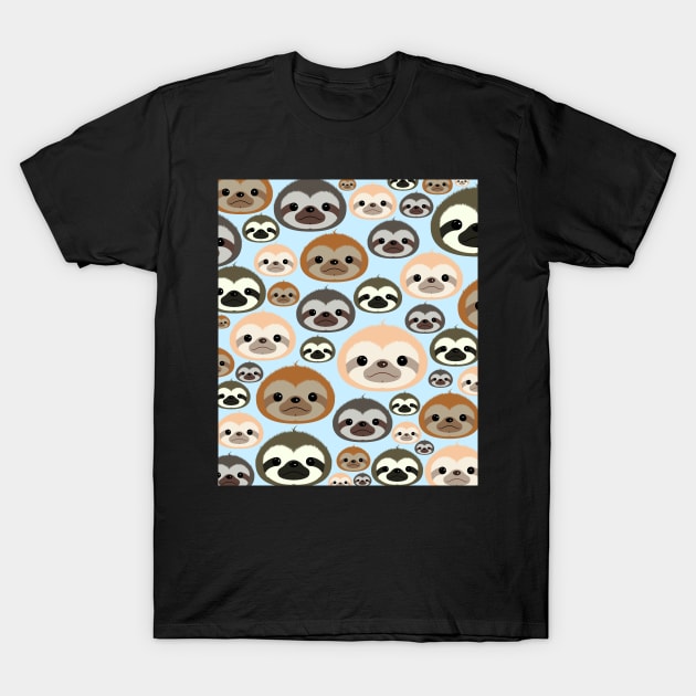 Cute Sloths Everywhere T-Shirt by Danion